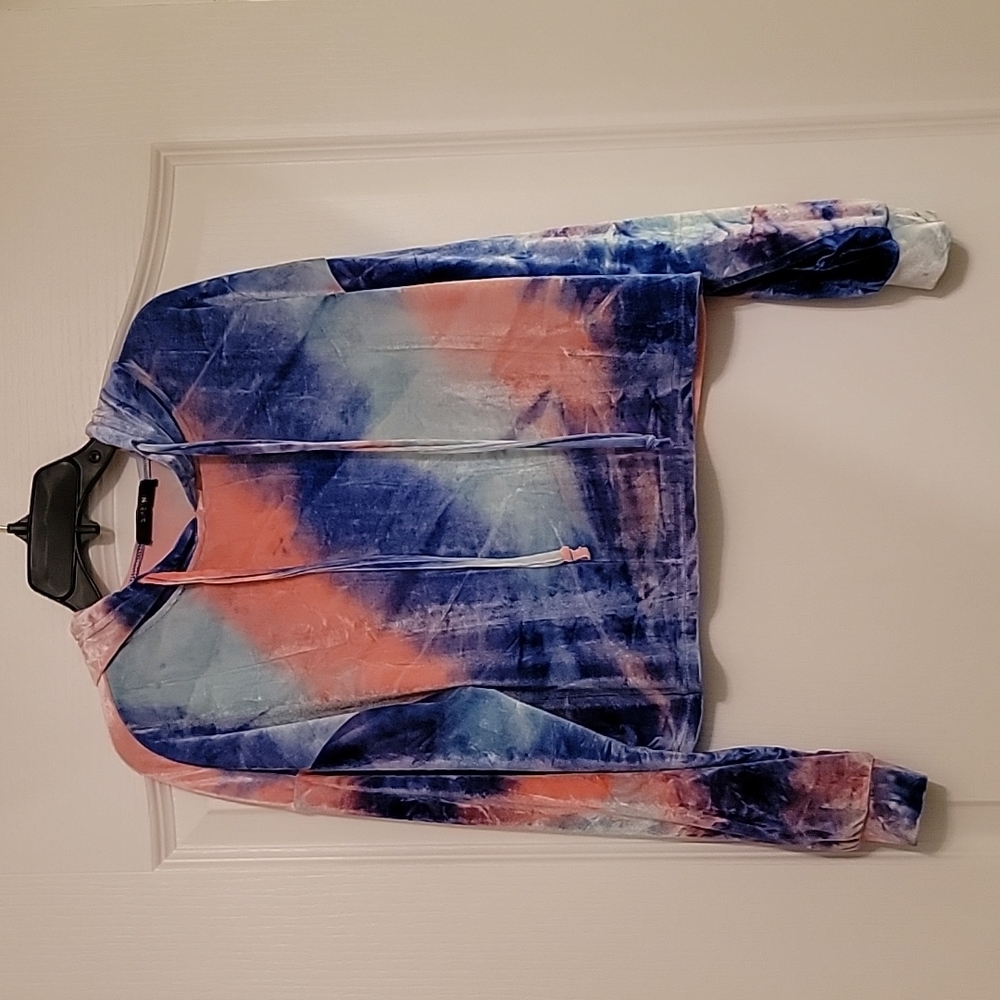 Crop Velvet Hoodie